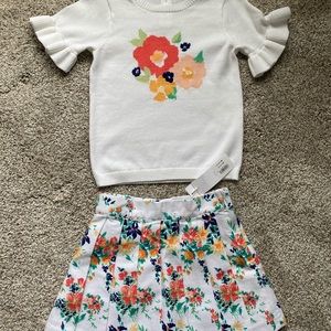 Janie & Jack Sweater & Skirt Set